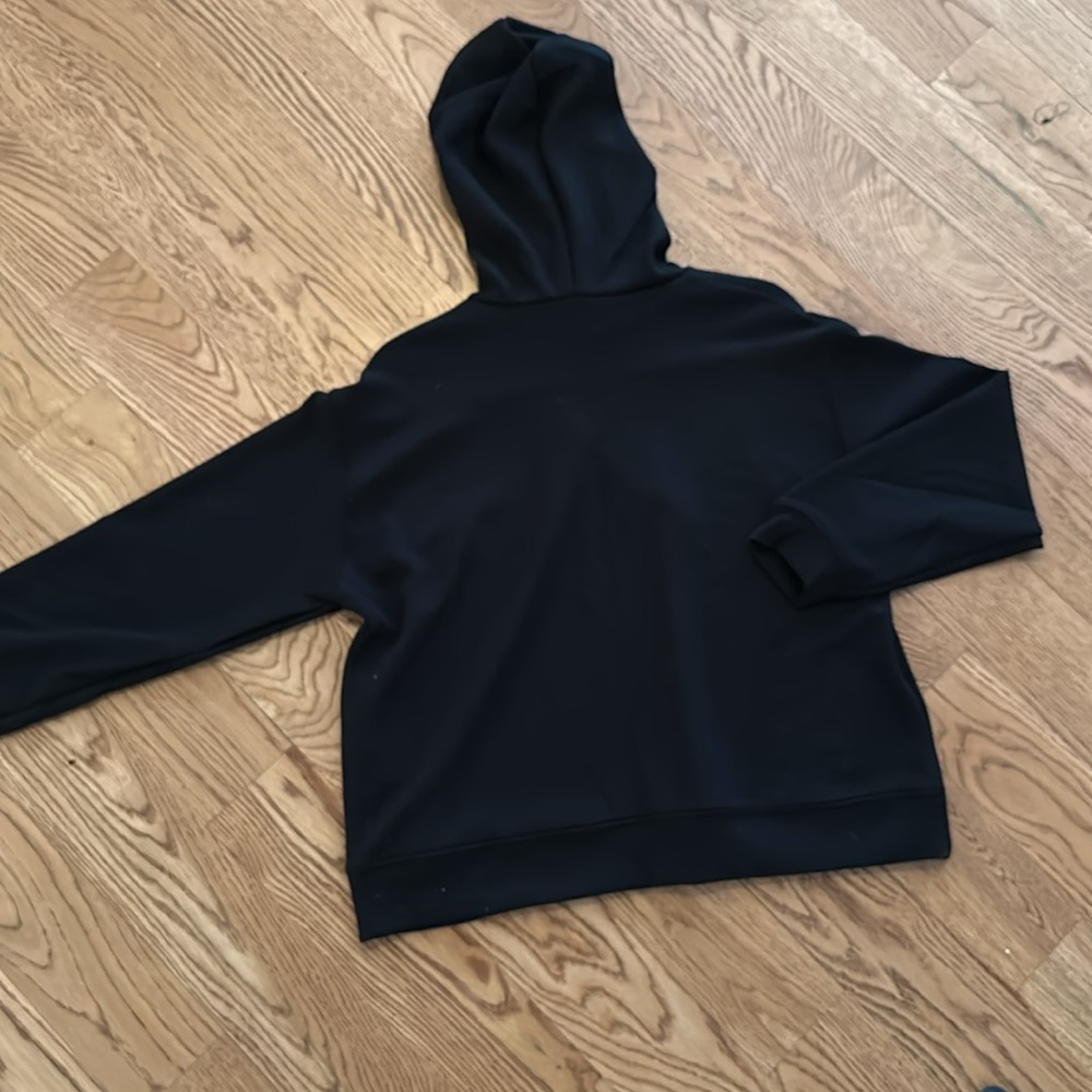 Zara Black Terry knit Hoodie Sweatshirt. Extra soft and comfy! Size S. - Picture 5 of 5